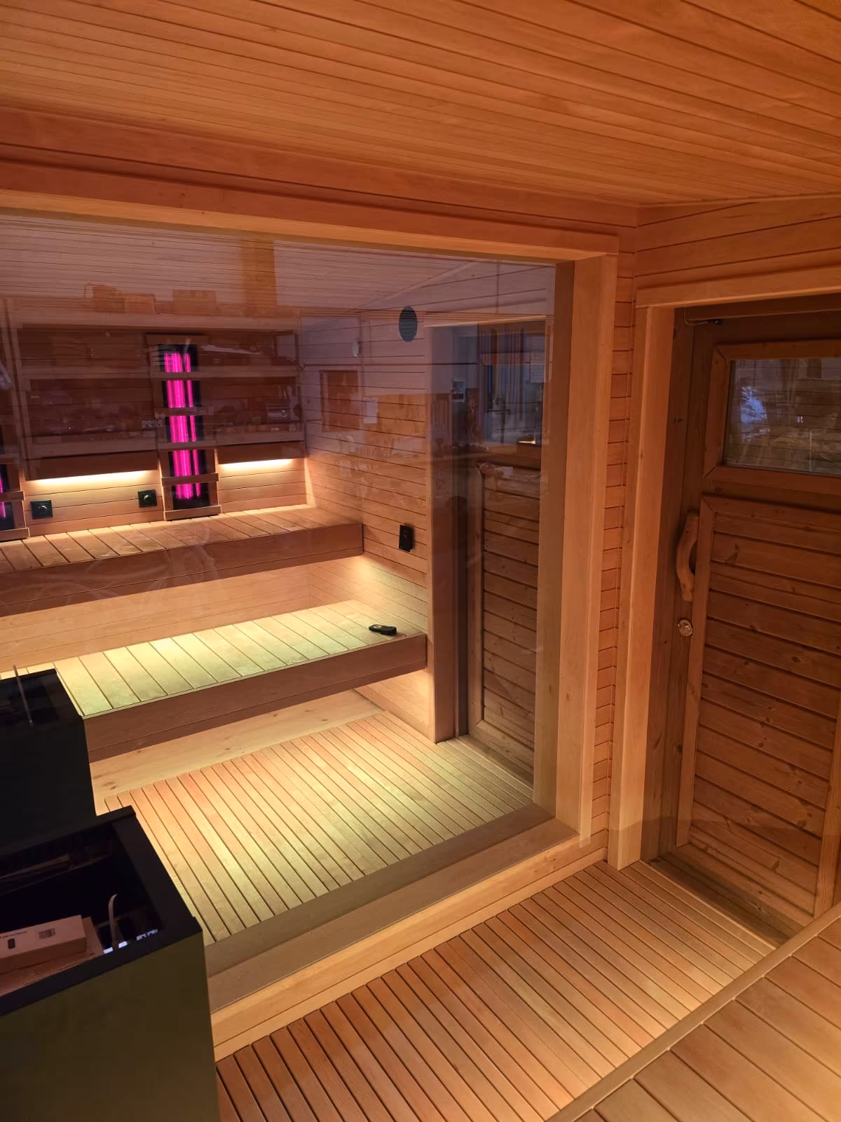 ✨ Traum-Sauna ✨ Harvia Vitra 10,8 kW & 2x 500W Infrarotstrahler