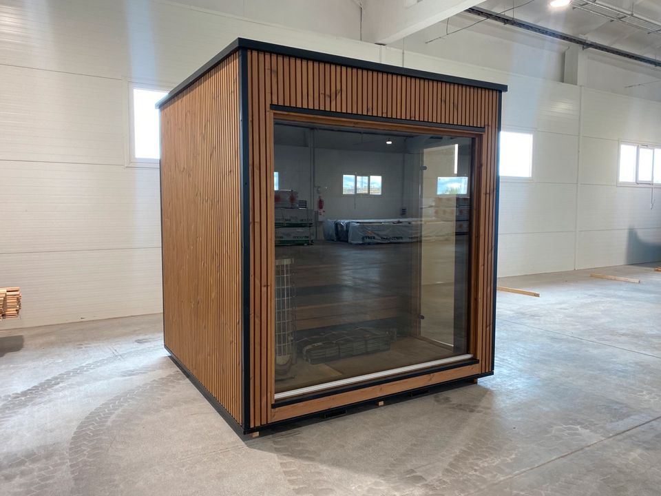 Luxuriöse Moderne Sauna / Luxus Saunahaus / 2,3 x 2,3 m