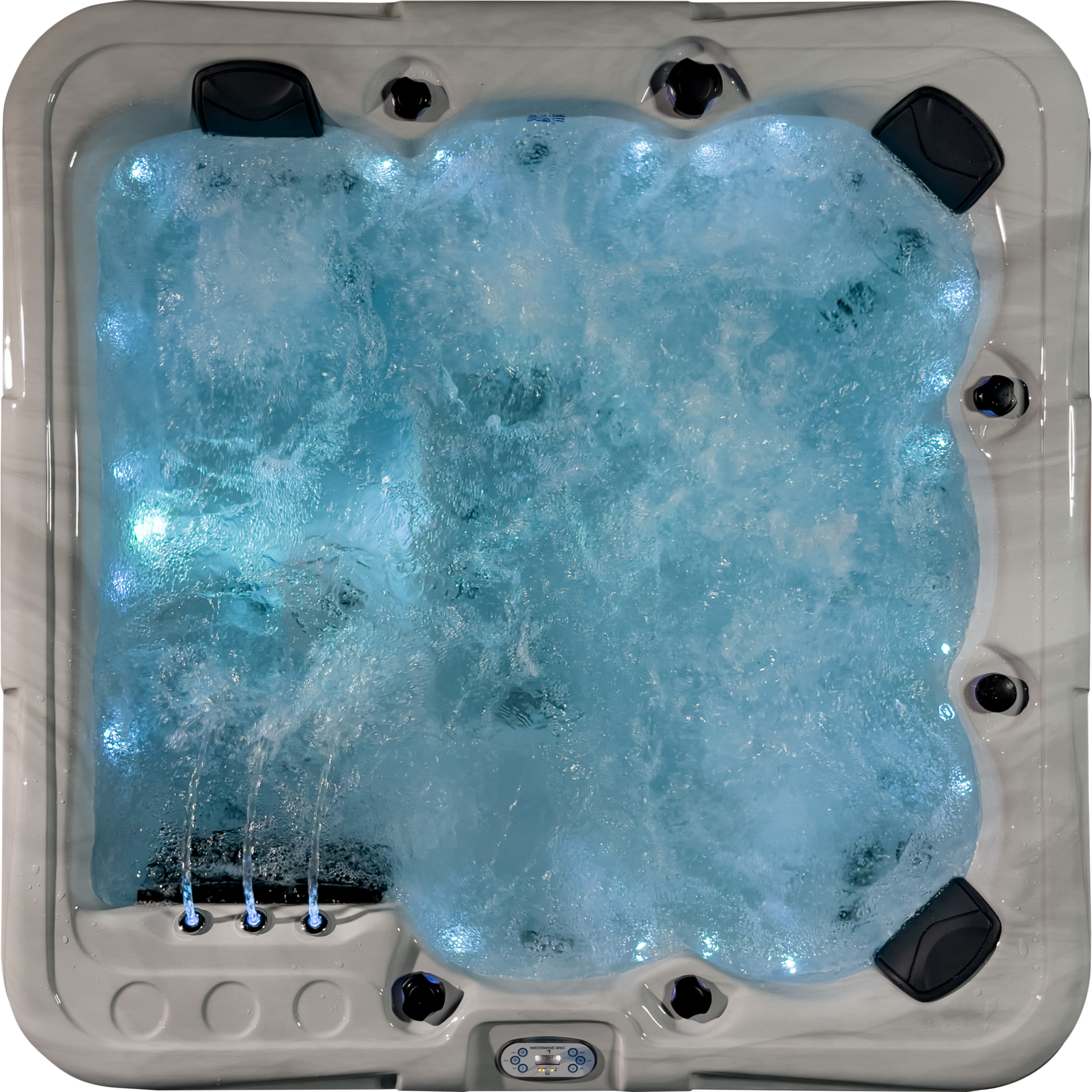 Waterwave Spas® Whirlpool „Detroit“ – Premium Whirlpool – Edelstahlrahmen & Top-Ausstattung!