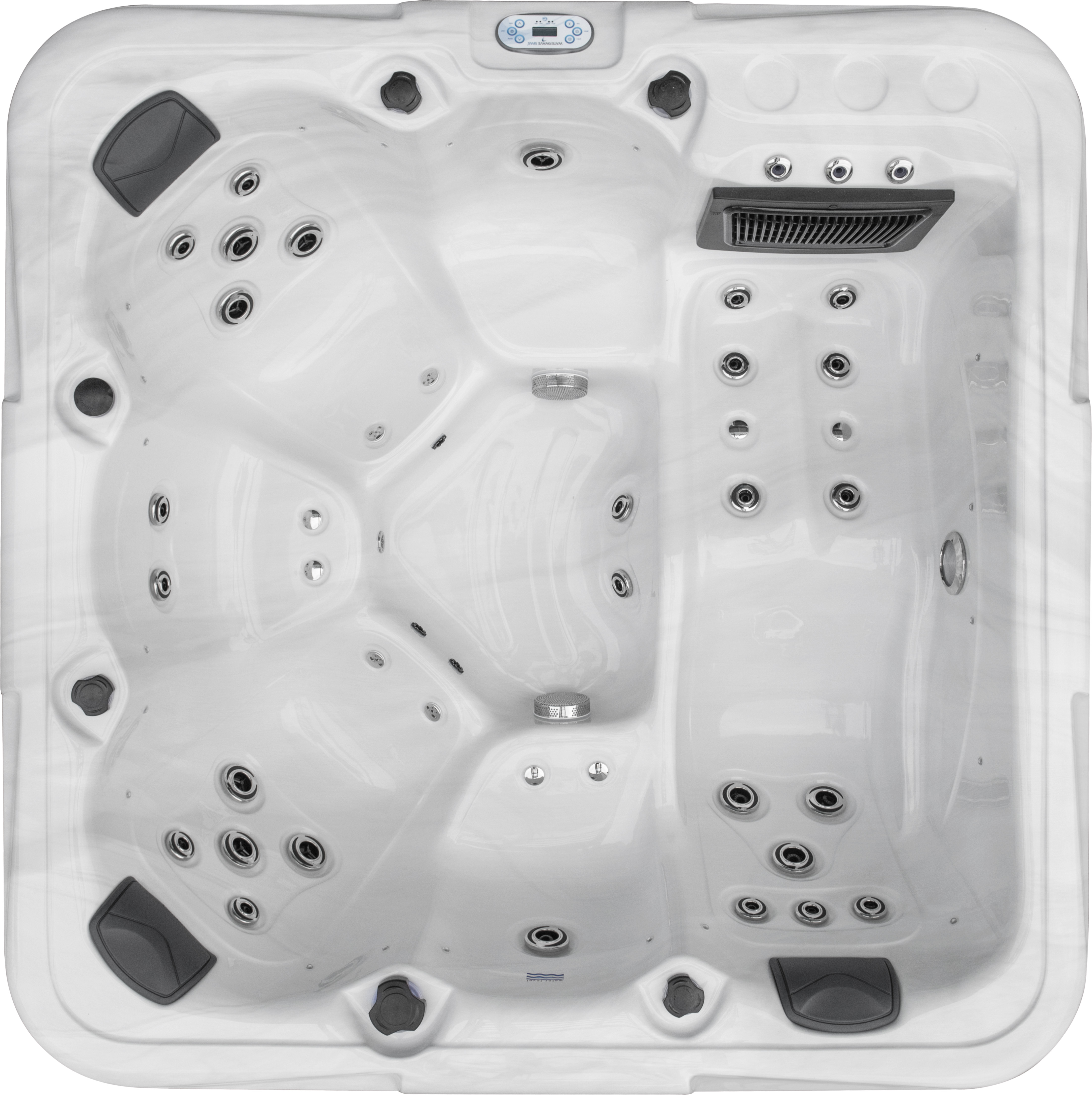 Waterwave Spas® Whirlpool „Detroit“ – Premium Whirlpool – Edelstahlrahmen & Top-Ausstattung!