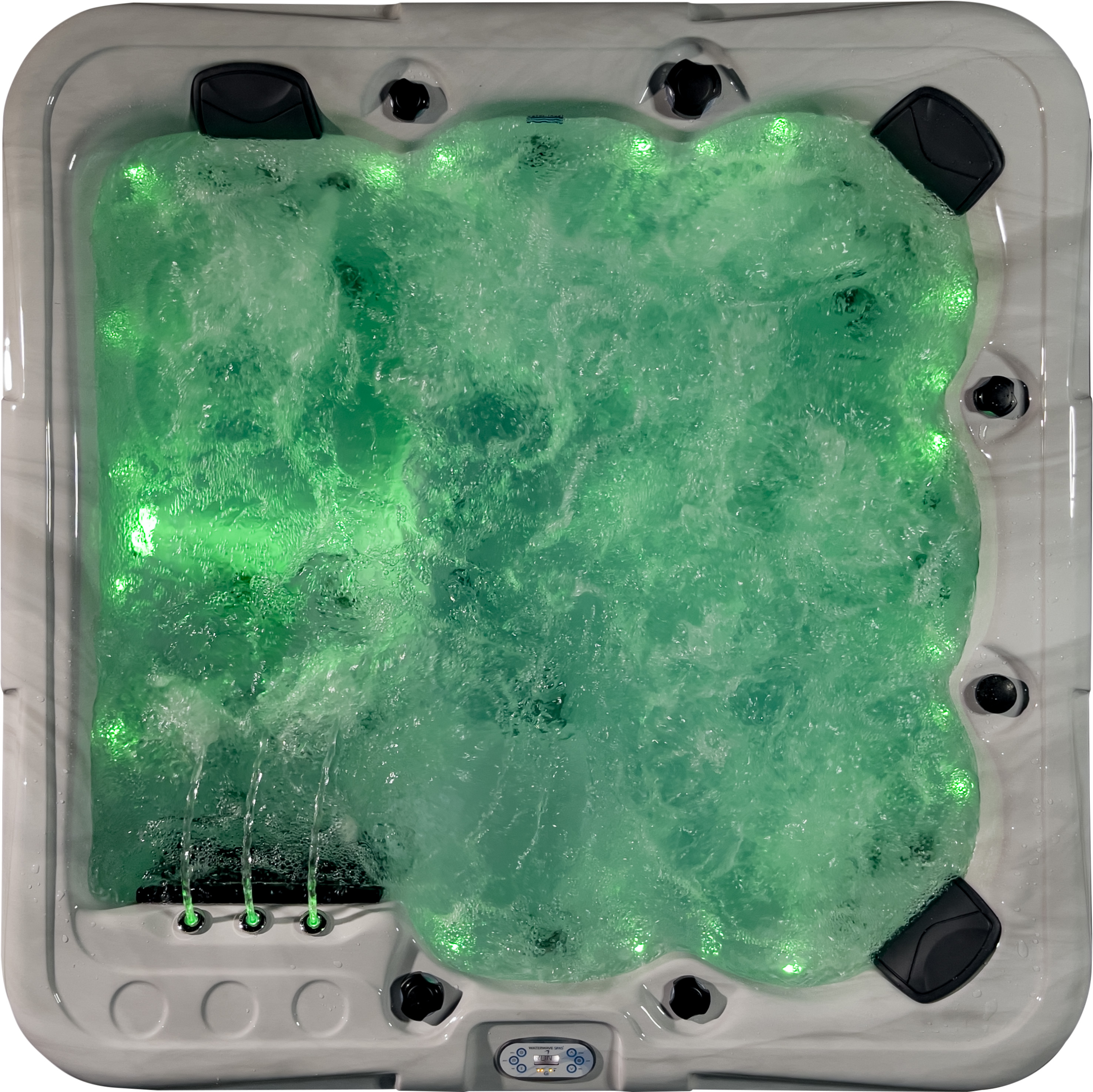 Waterwave Spas® Whirlpool „Detroit“ – Premium Whirlpool – Edelstahlrahmen & Top-Ausstattung!