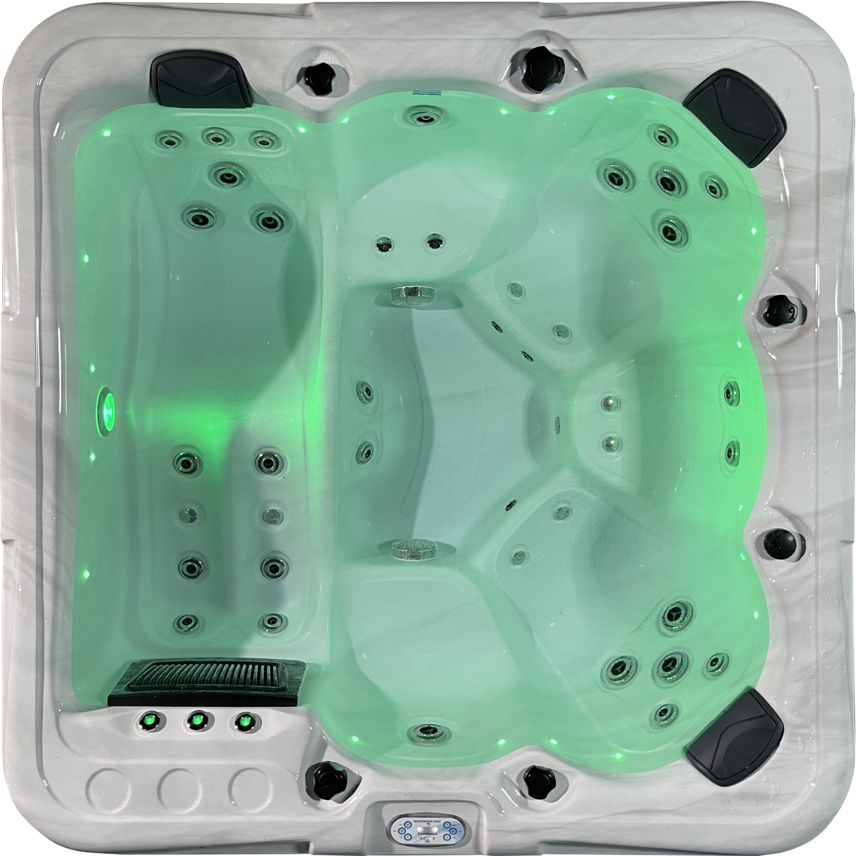Waterwave Spas® Whirlpool „Detroit“ – Premium Whirlpool – Edelstahlrahmen & Top-Ausstattung!